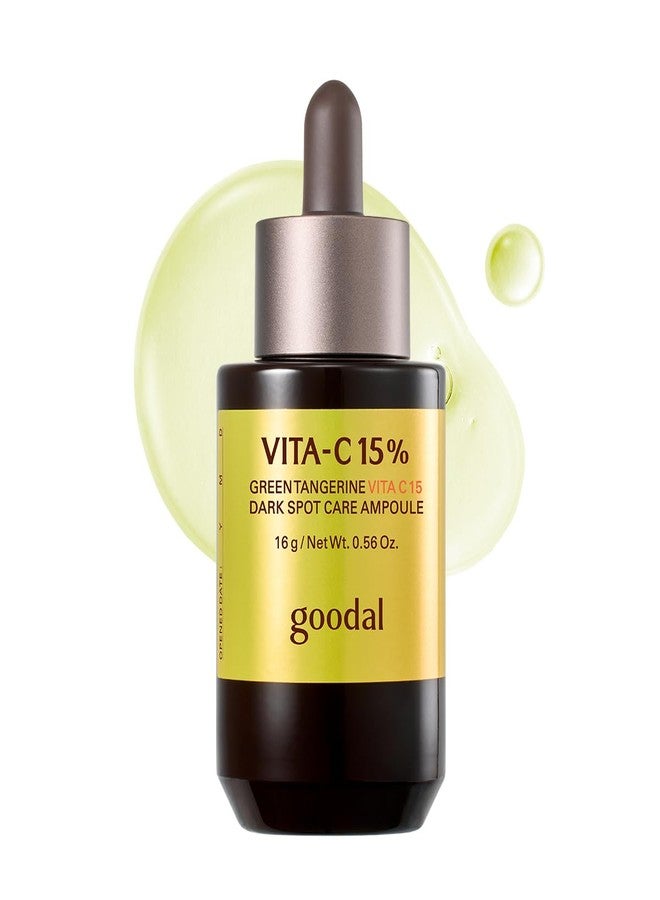 GOODAL Green Tangerine Vita C 15 Ampoule, Korean Skin Care, Vitamin C Serum, Hydrating Daily Facial Care for Fine Lines, Dull Skin, K Beauty, 16g/0.56 Oz - Image 1