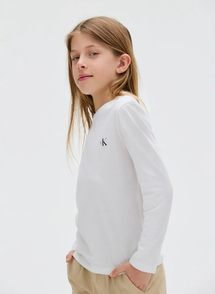 Calvin Klein Jeans Kids 2 Pack Crew Neck T-Shirt
