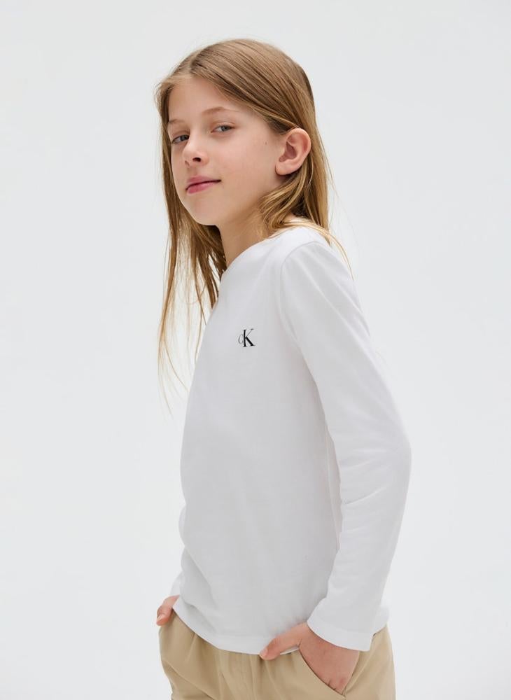 كالفن كلاين جينز تيشيرتات أطفال قطعتين بياقة دائرية - Image 3