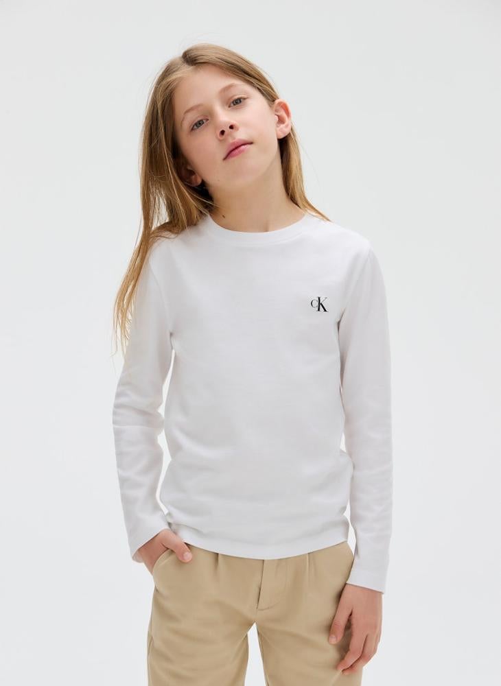 كالفن كلاين جينز تيشيرتات أطفال قطعتين بياقة دائرية - Image 1