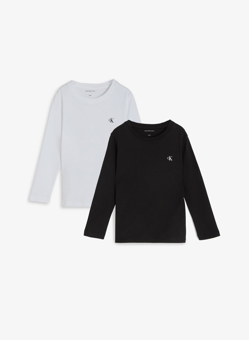 Calvin Klein Jeans Kids 2 Pack Crew Neck T-Shirt - Image 1