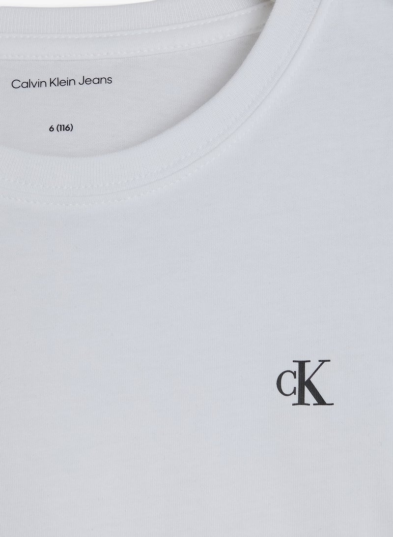 Calvin Klein Jeans Kids 2 Pack Crew Neck T-Shirt - Image 4