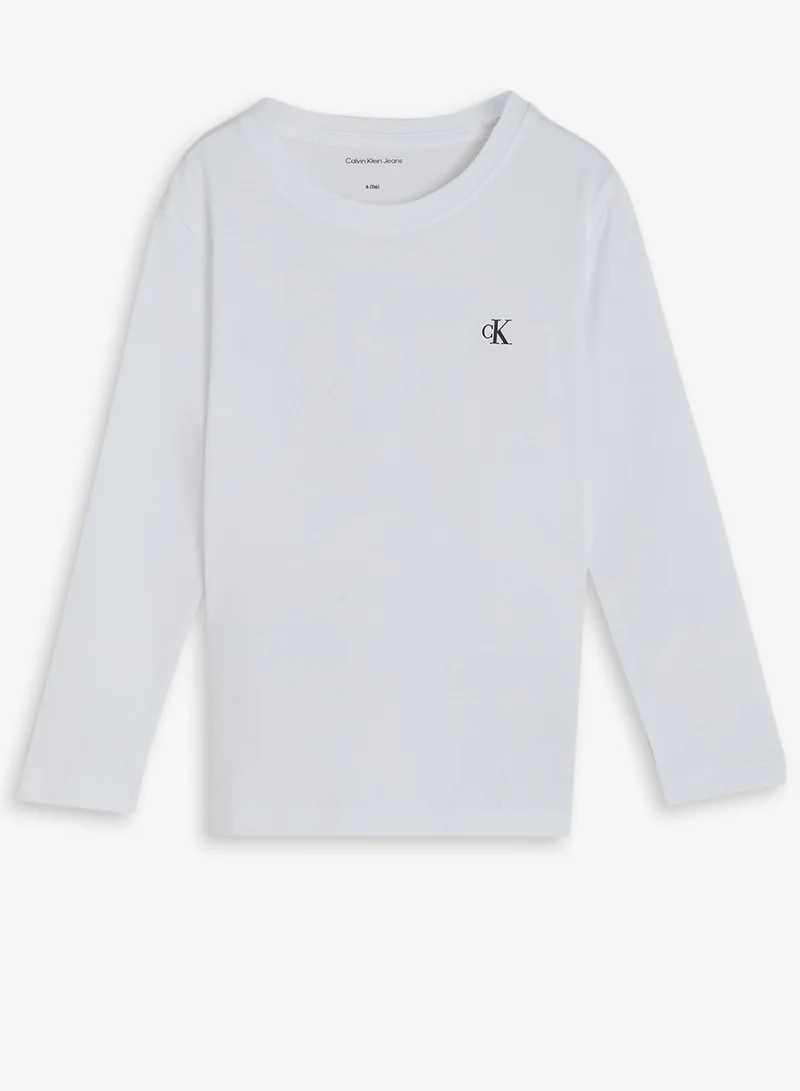 Calvin Klein Jeans Kids 2 Pack Crew Neck T-Shirt