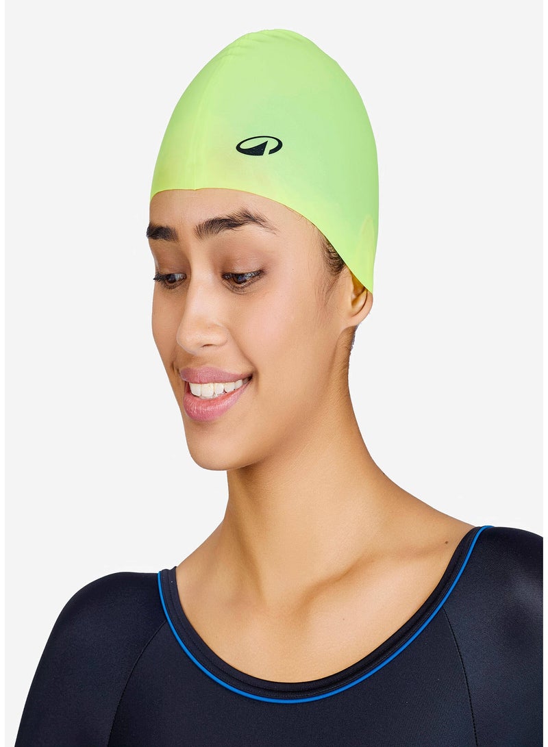 NABAIJI NABAIJI by DECATHLON, Silicone Swim Cap Lightweight & Durable Yellow  - Image 1