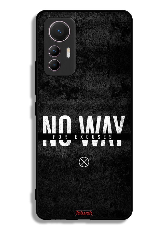 Tolwak Xiaomi 12 Lite Protective Case Cover No Way For Excuses - Image 2