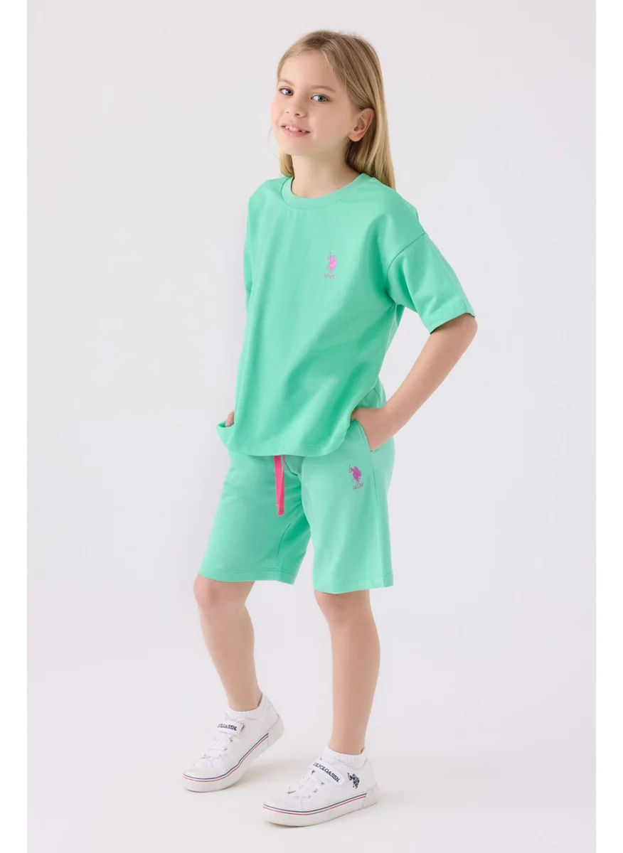 يو اس بولو اسن Girls Bamboo Bermuda Set