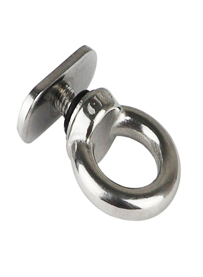 iweener Stainless Steel Kayak Track Mount Tie Down Eyelet Rail for Kayak Canoe Boat Bungee Cord or Ropes 6 Packs - Image 3