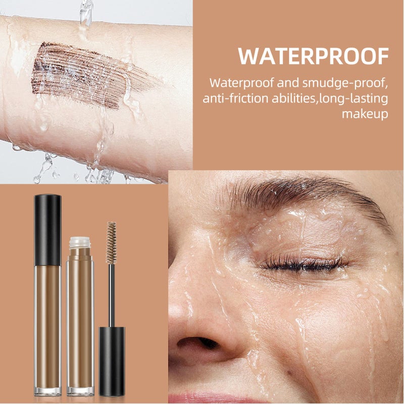 DAGEDA 2Pcs Dark Brown Brow Gel, Eyebrow Setting Gel, Waterproof and Sweat-Proof, Eyebrow Repair Liquid for Brows Styling 1.81oz - Image 2