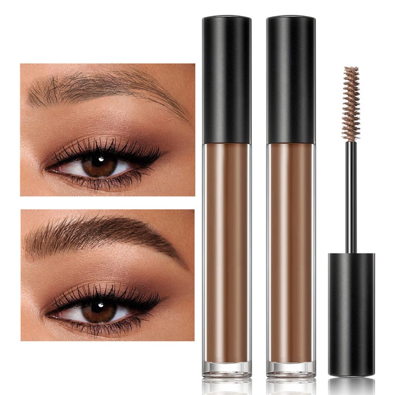 DAGEDA 2Pcs Dark Brown Brow Gel, Eyebrow Setting Gel, Waterproof and Sweat-Proof, Eyebrow Repair Liquid for Brows Styling 1.81oz - Image 1