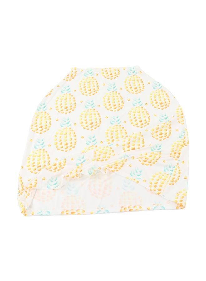 Breastfeeding Cover Soft Breathable Windproof 4 in 1 Multi Use Baby Nursing Cover for Baby Car Large Pineapple  - Image 2