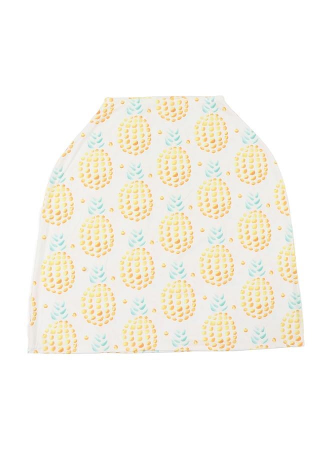 Breastfeeding Cover Soft Breathable Windproof 4 in 1 Multi Use Baby Nursing Cover for Baby Car Large Pineapple  - Image 1