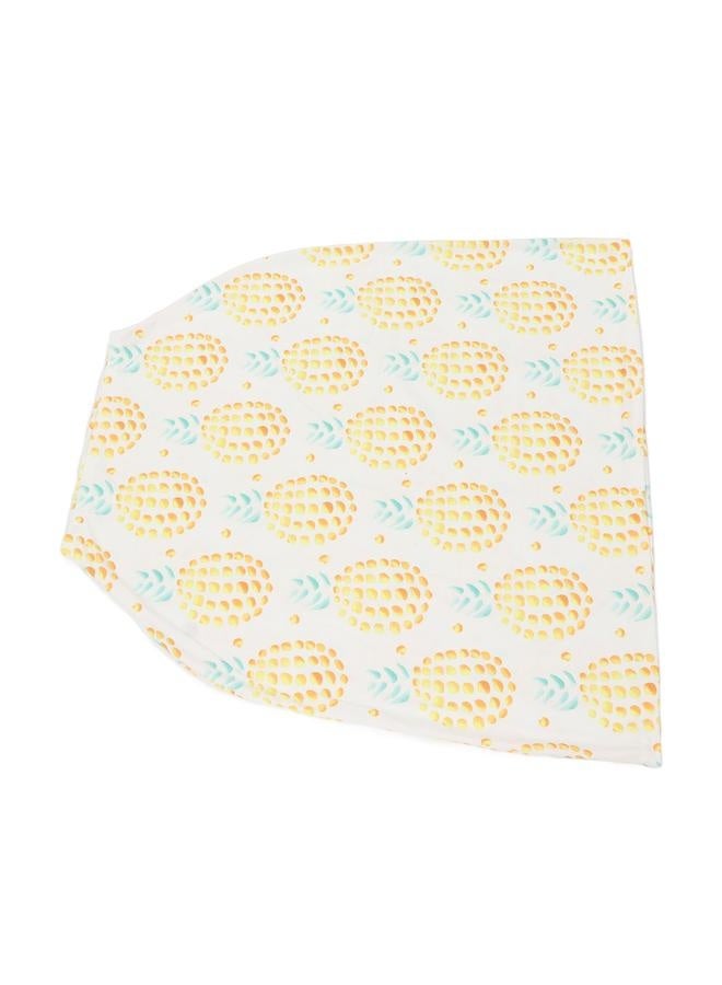 Breastfeeding Cover Soft Breathable Windproof 4 in 1 Multi Use Baby Nursing Cover for Baby Car Large Pineapple  - Image 4