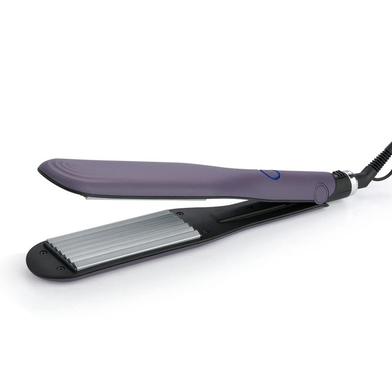 Syska HCM100 SalonFinish Hair Crimper With Ceramic Coating, Wide Plate & PTC Heating Technology (Purple) - Image 1