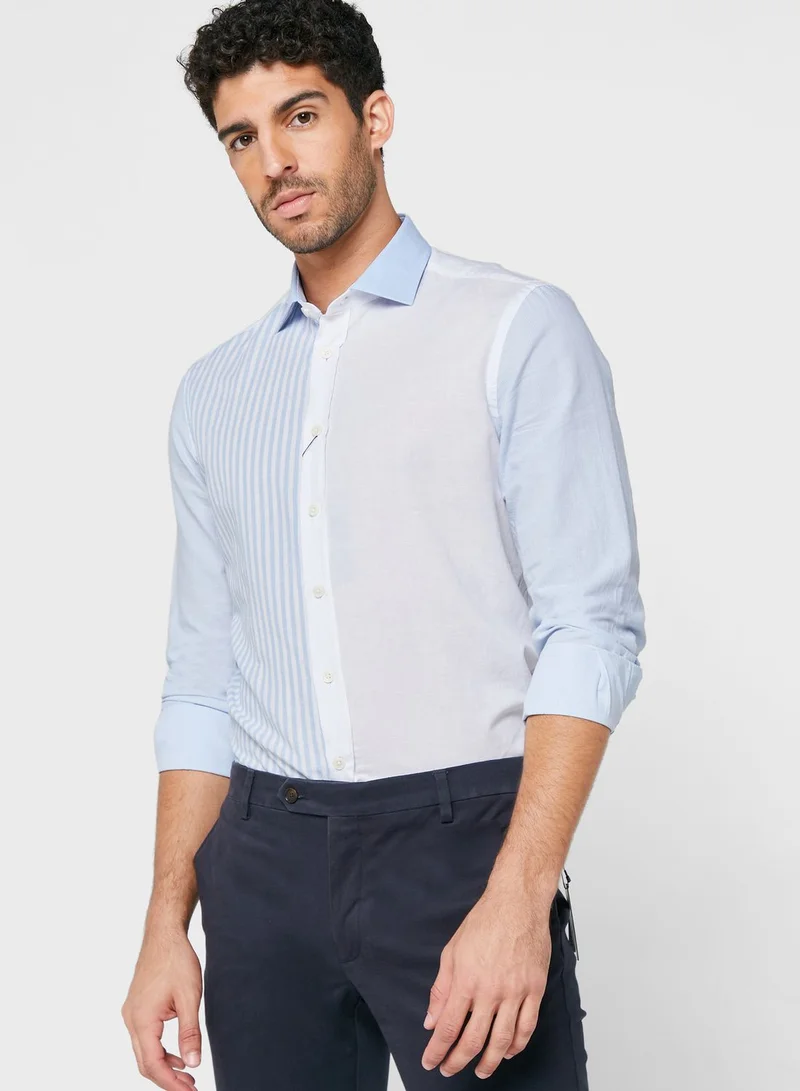 Hackett Color Block Regular Fit Shirt