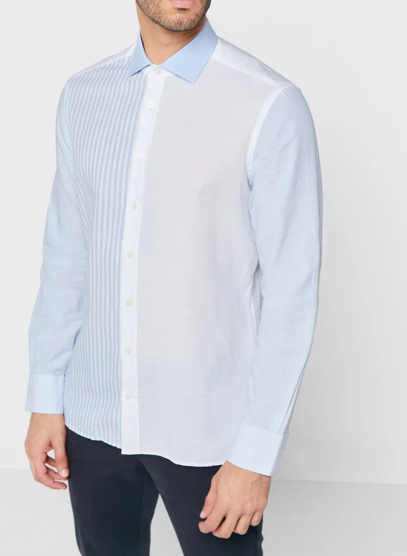 Hackett Color Block Regular Fit Shirt