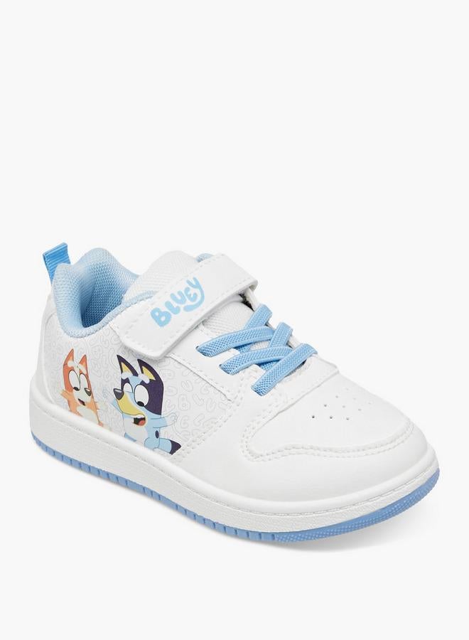 BLUEY Printed Sneakers with Hook and Loop Closure - Image 2