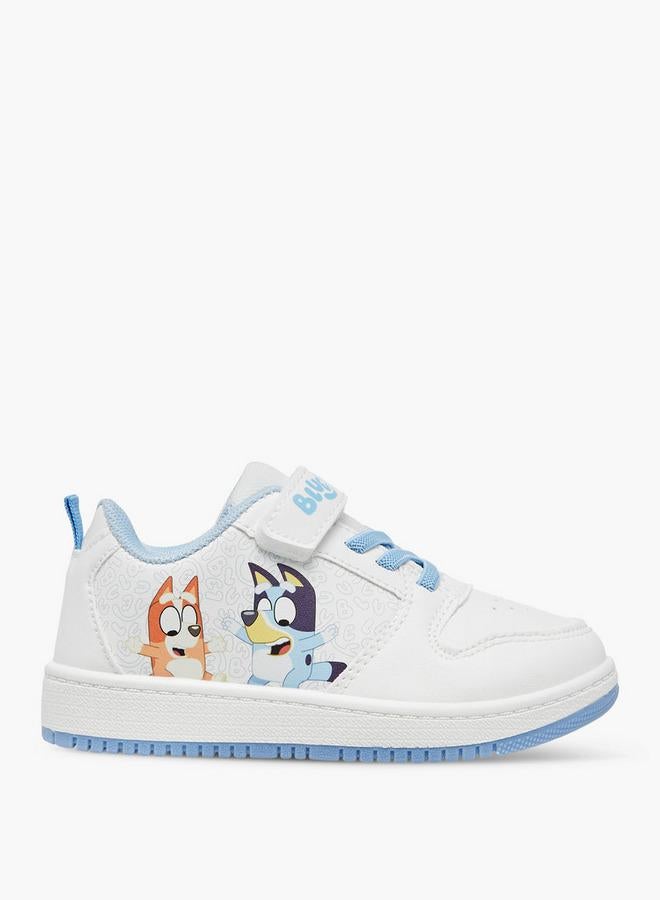 BLUEY Printed Sneakers with Hook and Loop Closure - Image 3