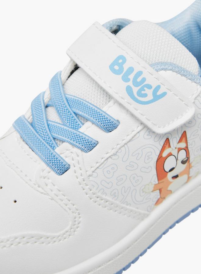 BLUEY Printed Sneakers with Hook and Loop Closure - Image 4