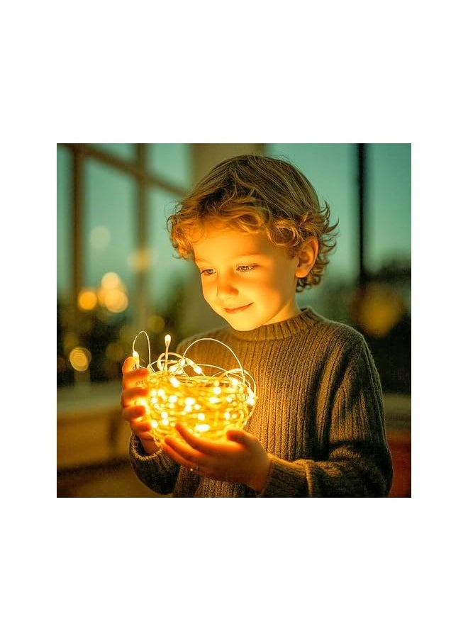 The Bros Fairy Lights, USB Operated Fairy Light Plug in 33ft 100 Led Waterproof String Lights Copper Wire Decorative String Light for Bedroom Indoor Christmas Wedding Party Patio Window  - Image 4