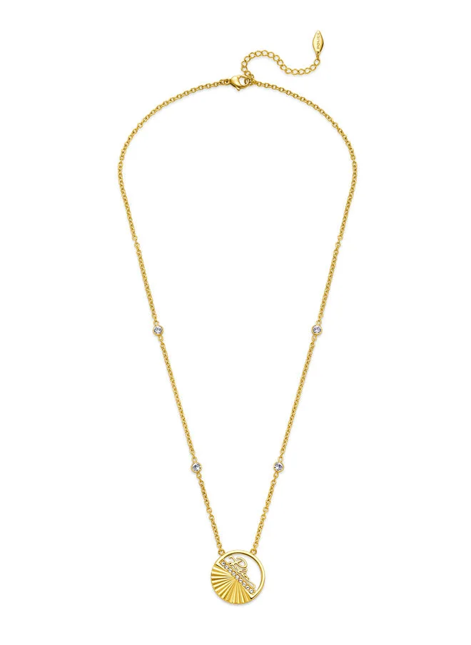 بوليس POLICE - Necklace For Women Gold Plating With Crystals - PEJLN0002802