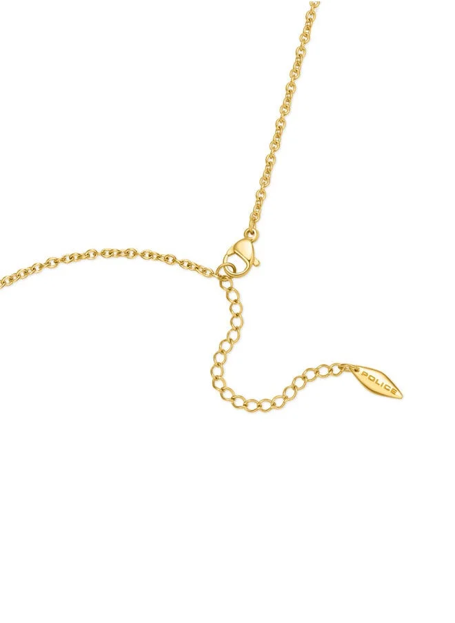 POLICE Necklace For Women Gold Plating With Crystals