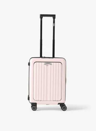 Wave Textured Hardcase Trolley Bag with Retractable Handle