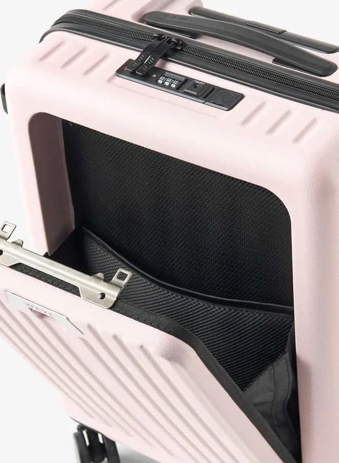 Wave Textured Hardcase Trolley Bag with Retractable Handle