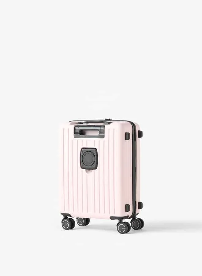 Wave Textured Hardcase Trolley Bag with Retractable Handle
