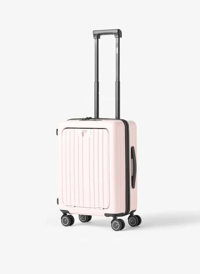 Wave Textured Hardcase Trolley Bag with Retractable Handle