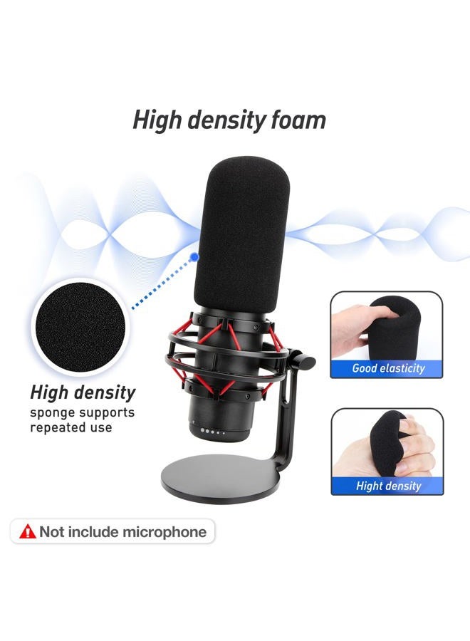 SUNMON HyperX QuadCast Boom Arm，Adjustable Suspension Microphone Boom Arm for HyperX QuadCast, QuadCast S Boom Arm – Upgrade C Clamp, 2 Cable Ties, Pop Filter Cover Compatible with HyperX Microphone - Image 4