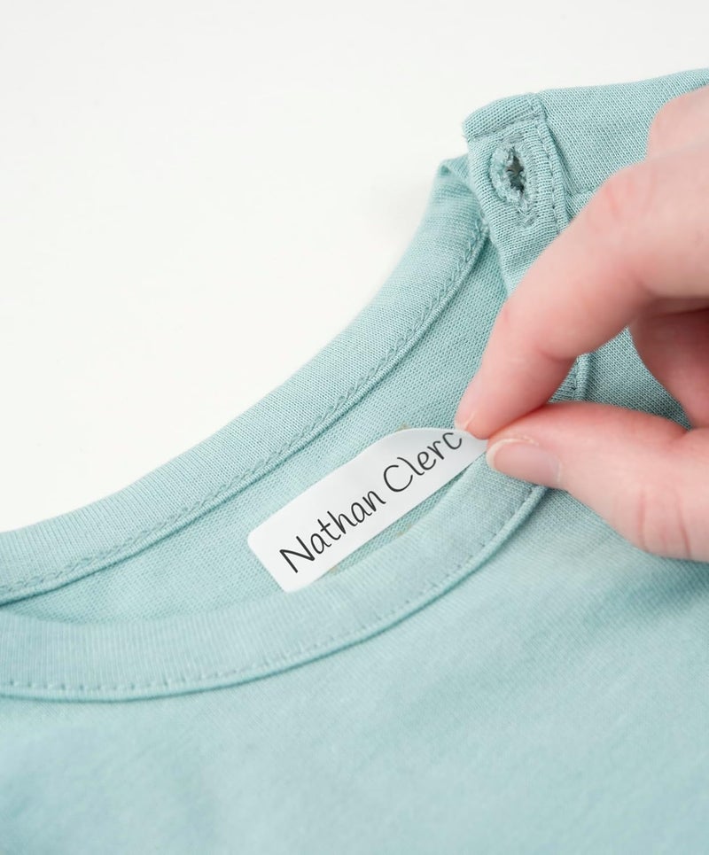 AVERY Clothing Labels, name labels, stick on school labels, no ironing or sewing, 45 x 13 mm, 36 Labels Per Pack, White - Image 4
