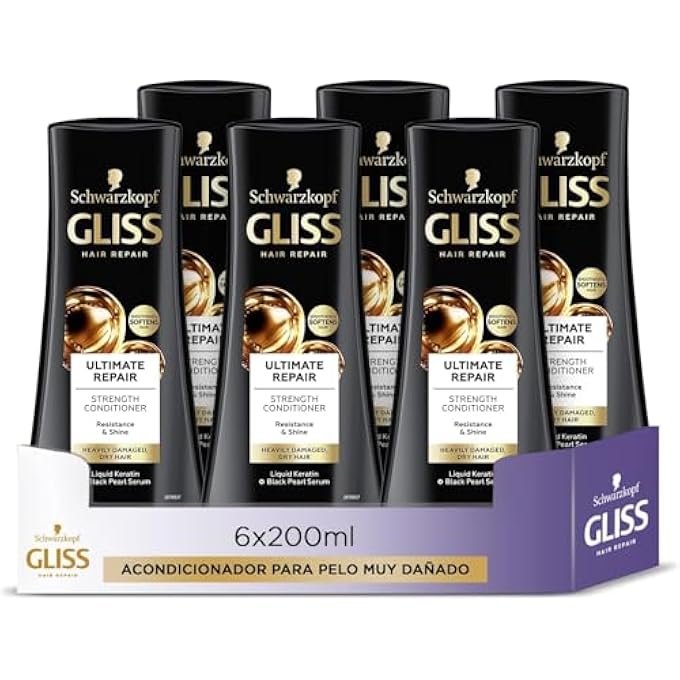 Gliss CONDITIONER ULTIMATE REPAIR Â€“ PACKAGE OF 6 X 200 ML Â€“ TOTAL: 1200 ML - Image 2