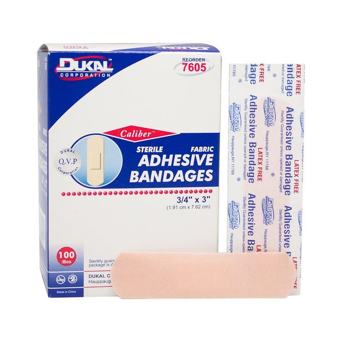 dukal Bandage, Fabric, Adhesive, Sterile, 3/4" x 3", Pack of 2400 - Image 5