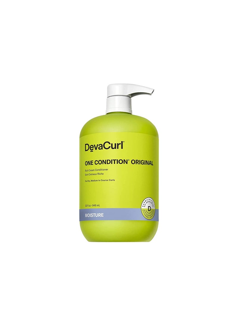 DevaCurl DevaCurl One Condition Original Rich Cream Conditioner | Control and Reduces Frizz | Fights Tangles | Leaves Curls Nourished 