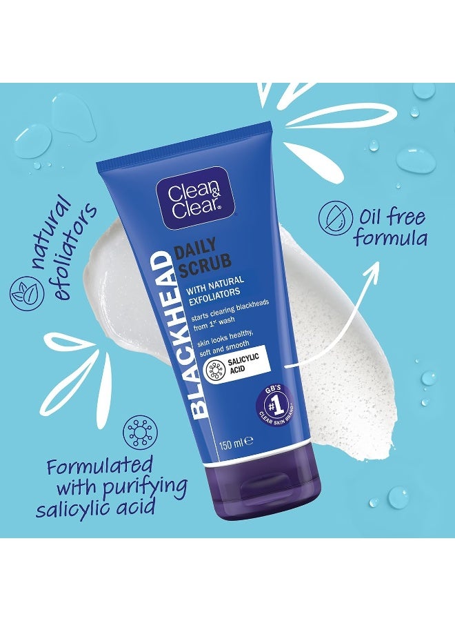 Clean & Clear Daily Face Scrub, Blackhead Clearing, 150ml - Image 4