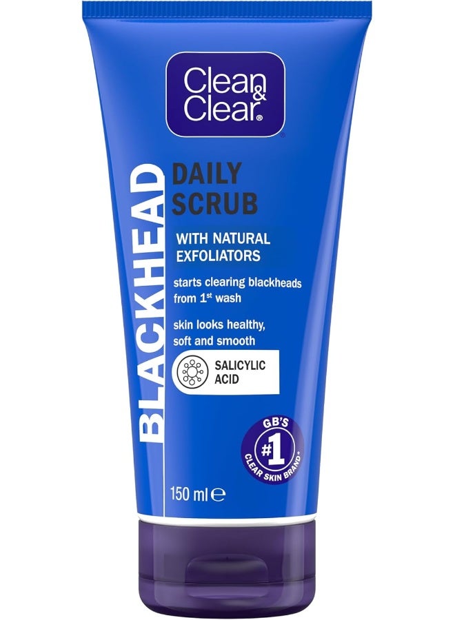 Clean & Clear Daily Face Scrub, Blackhead Clearing, 150ml - Image 1