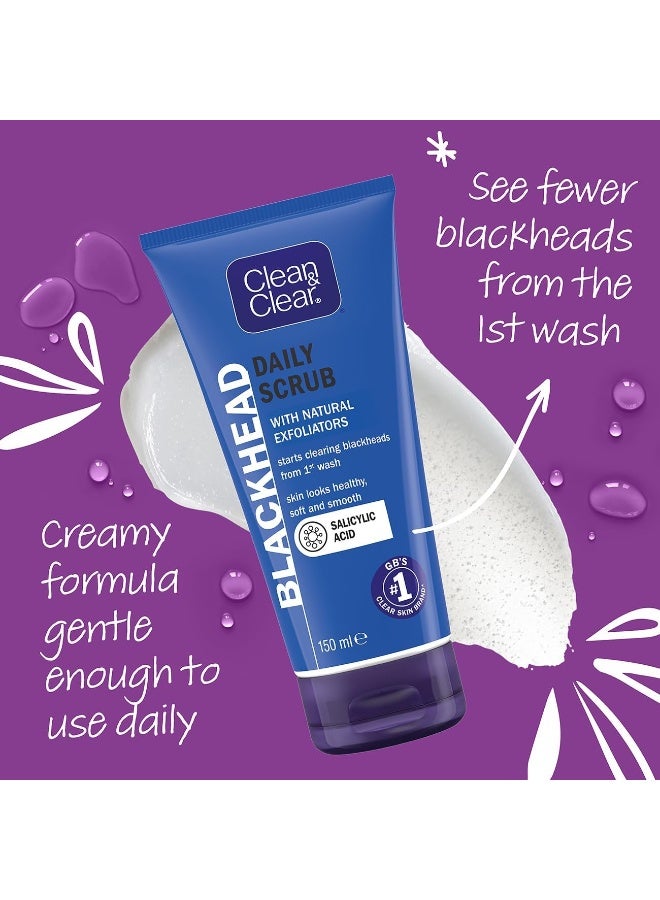 Clean & Clear Daily Face Scrub, Blackhead Clearing, 150ml - Image 3