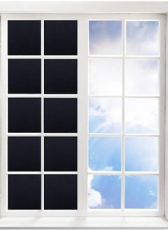 ORKbiz Total Blackout Frosted Window Film Privacy Reusable Blackout Window Film, Static Cling Room Darkening Glue Free Curtains for Day Sleeping Bedroom and Bathroom, UV Resistant Black Glass Sticker  - Image 2