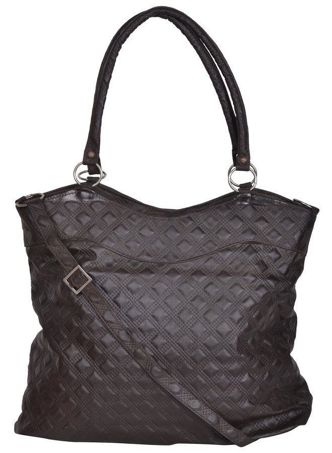 Ledera Women's Handbag (Brown, 318) - Image 1