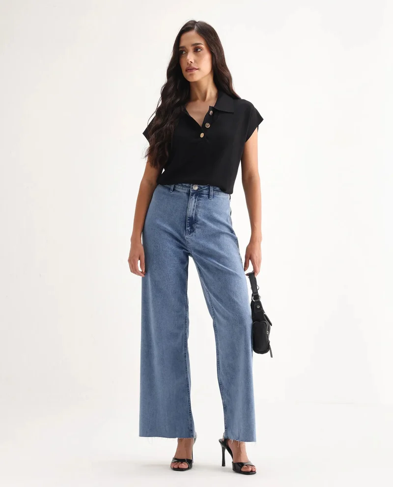 ريريزم Women's Wide Leg Denim