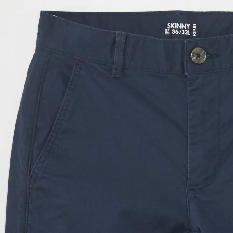 Kiabi  Stretch Skinny Chinos - L32 Blue for Men | Best Price UAE