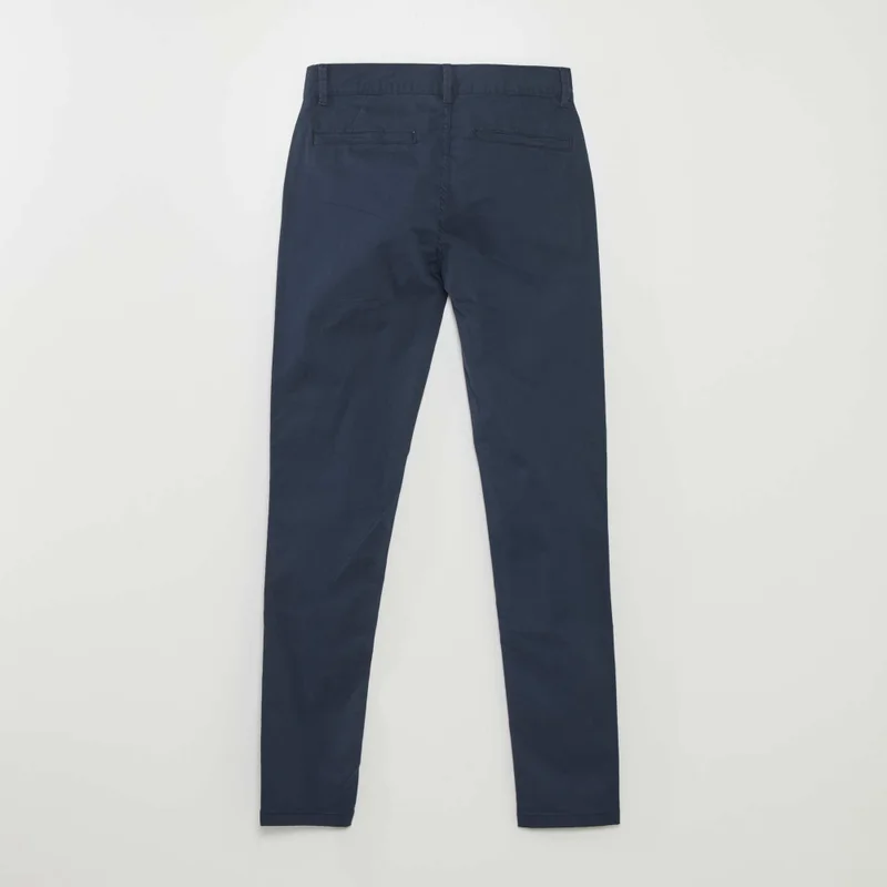 Kiabi Stretch Skinny Chinos - L32 Blue