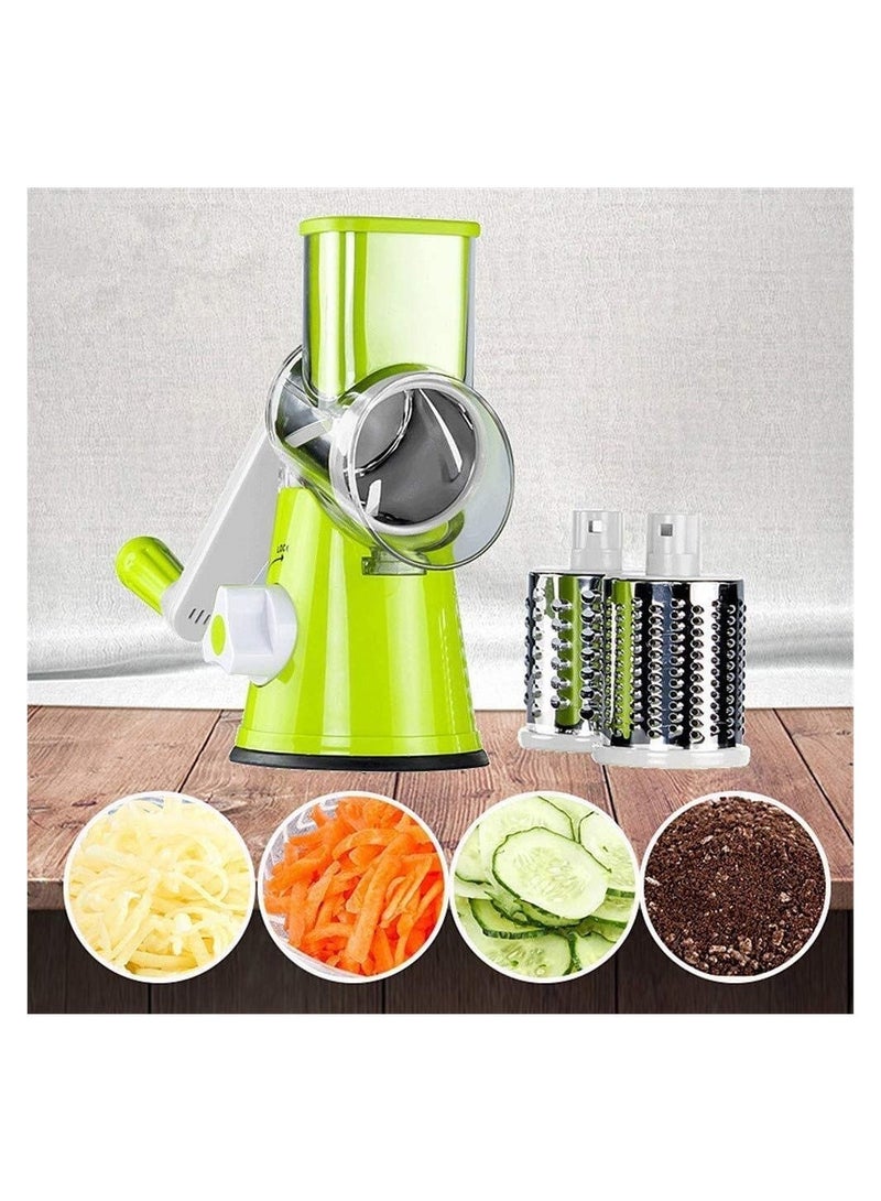 ELTRAZONE Manual Vegetable Tabletop Drum Round Onion Potato Carrot Grater Kitchen Gadgets Vegetable mills - Image 1