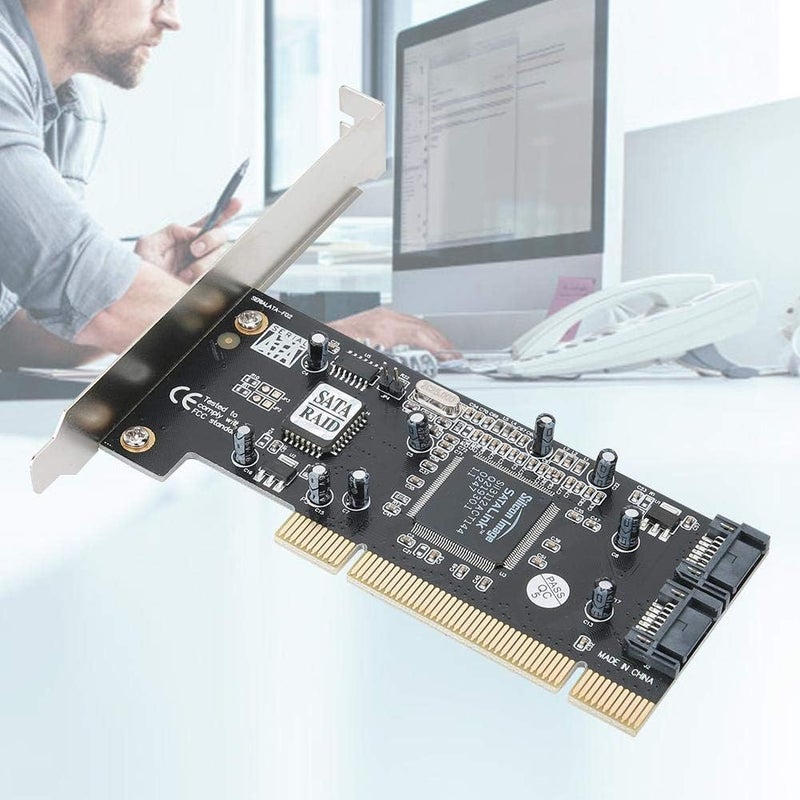 Wendry 2-Channel Array Card, PCI SATA150 Expansion Card, Supports 98SE/ME/NT4.0/2000/XP/Vista/Win7 (32/64 bit), Compatible with Hard Drive, SSD, Optical Drive - Image 3