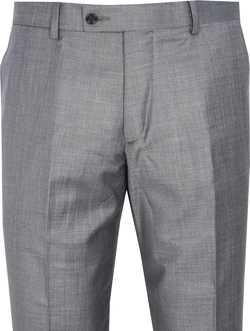 Varetta Men's Dark Gray Polyviscon Fabric Trousers