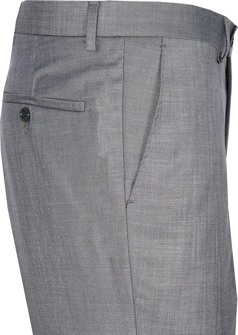 Varetta Men's Dark Gray Polyviscon Fabric Trousers