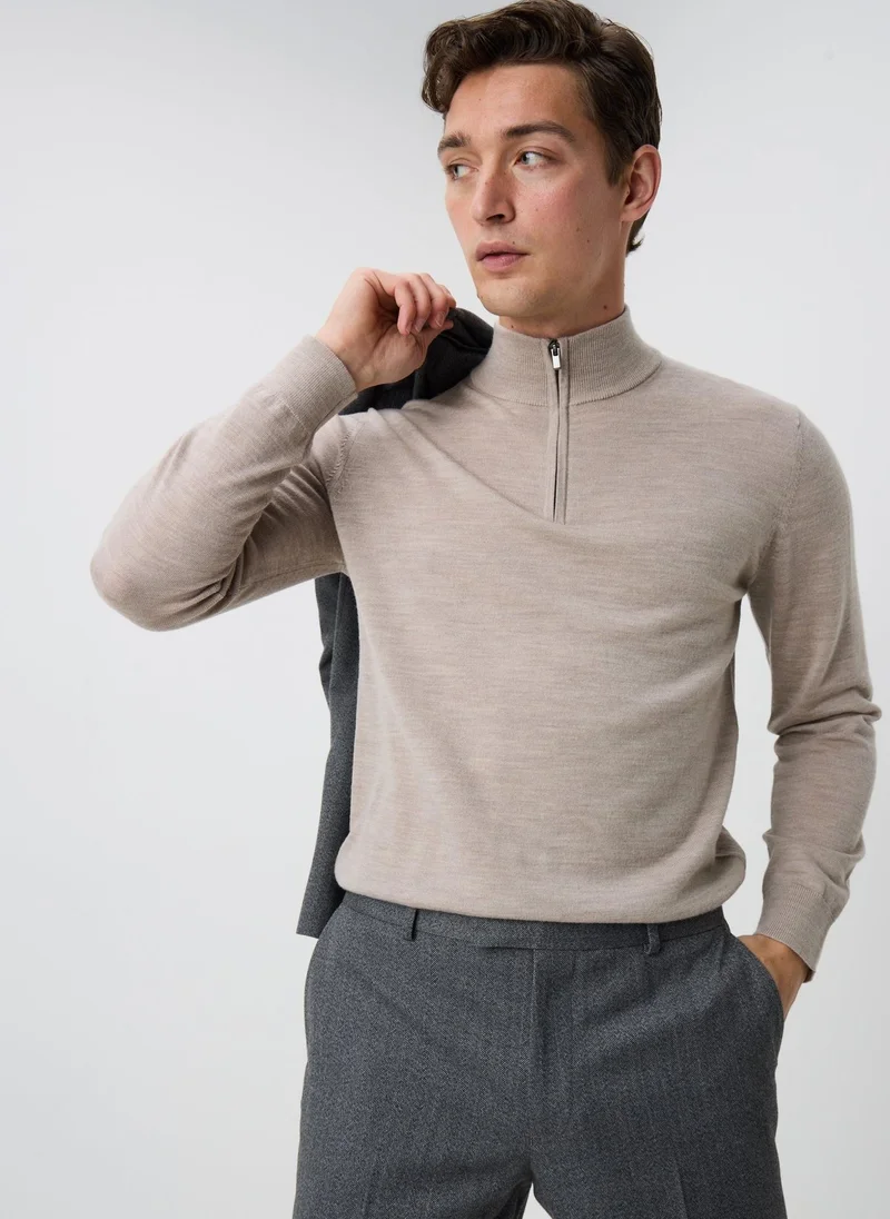 ماتلان Stone Merino Wool 1/4 Zip Jumper