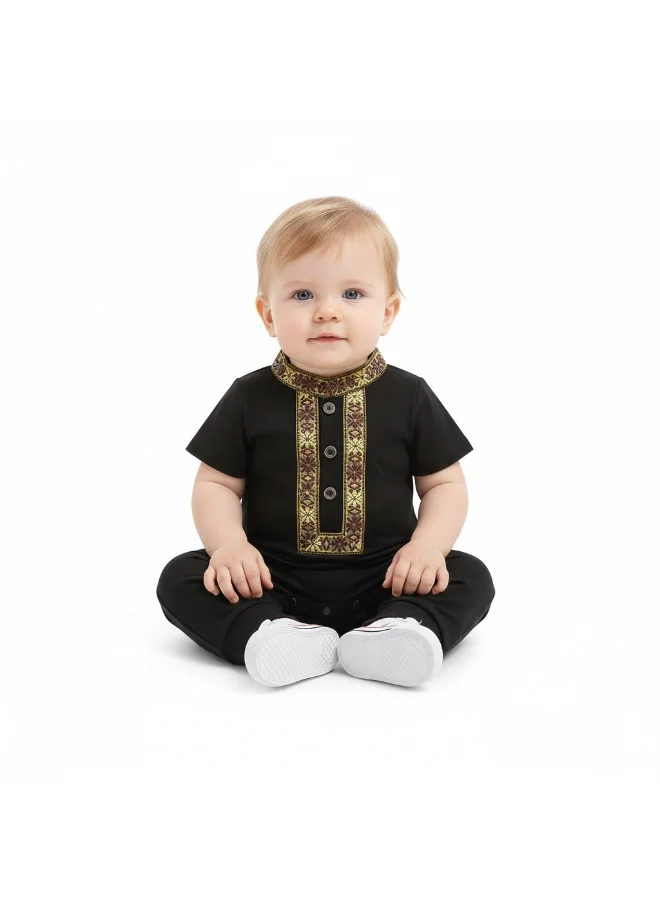 بامبيميسي ملابس أطفال تقليدية سوداء للمناسبات