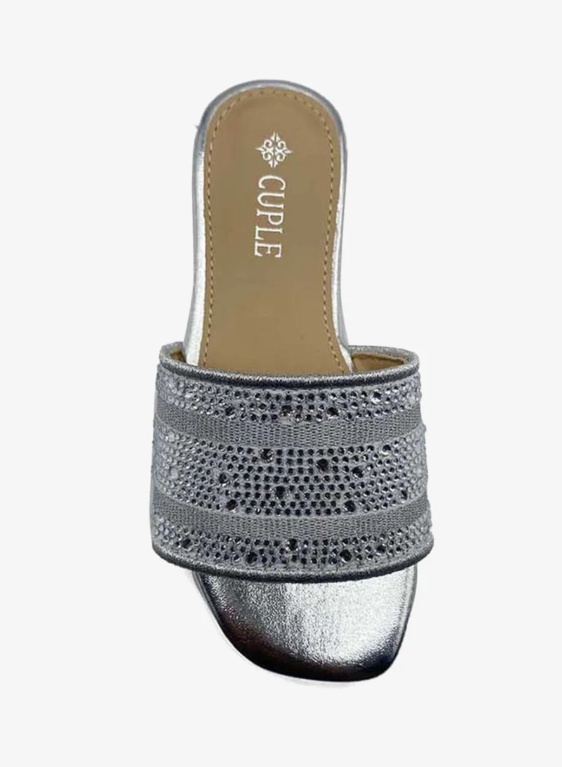 كابلي شباشب سلايد للبنات بشريط مزخرف