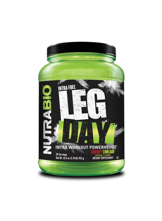 NutraBio مكمل نوترا بايو ليغ داي إنتر كارب - مركب كربوهيدرات متقدم - صيغة الأحماض الأمينية EAA/BCAA - مزيج إلكتروليت للتعافي والأداء، نكهة الكرز والليمون، 20 حصة - Image 1